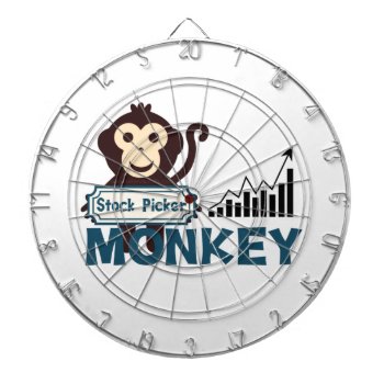 Stock Picker Monkey Dart Board by SerendipityTs at Zazzle
