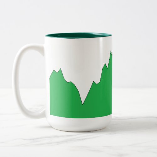 Stock Price Area Graph Mug