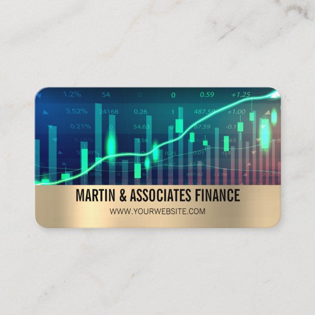 Stock Tech | Finance  Business Card (Front)