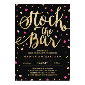 stock the bar party invitations