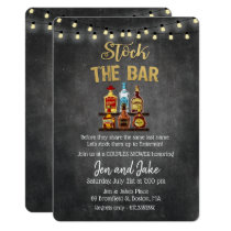 Stock the Bar Couples Coed Shower Invitation