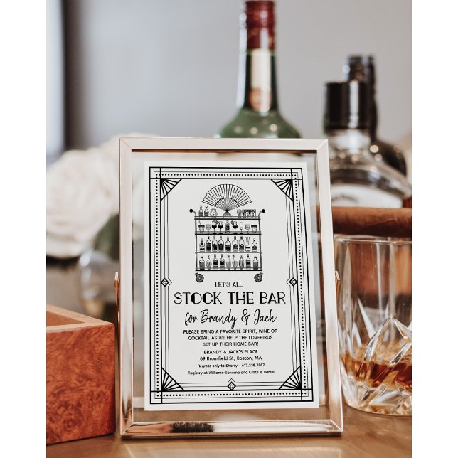 Stock the Bar Couples Coed Shower Invitation (Creator Uploaded)