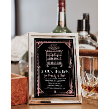 Stock The Bar Couples Coed Shower Invitation by PaperandPomp at Zazzle