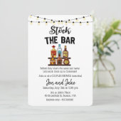 Stock the Bar Couples Coed Shower Invitation (Standing Front)