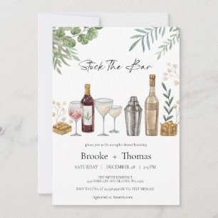Stock the Bar Couple's Shower Invitation
