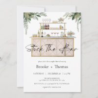 Stock the Bar Couple's Shower Invitation