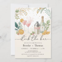 Stock the Bar Couple's Shower Invitation