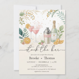 Stock the Bar Couple's Shower Invitation