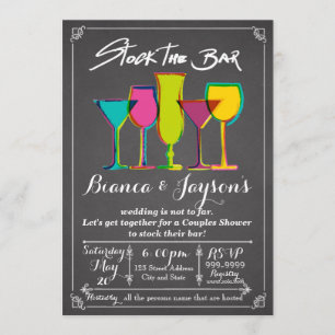 Stock the Bar Couples Shower Invitation