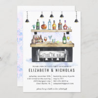 Stock the Bar | Couples Wedding Shower Invitation