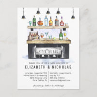 Stock the Bar | Couples Wedding Shower Invitation