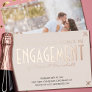 Stock the Bar Engagement Party Luxury Rose Gold Foil Invitation