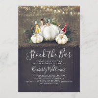Stock The Bar Fall Party / Bridal Shower