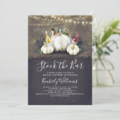 Stock The Bar Fall Party / Bridal Shower Invitation (Standing Front)