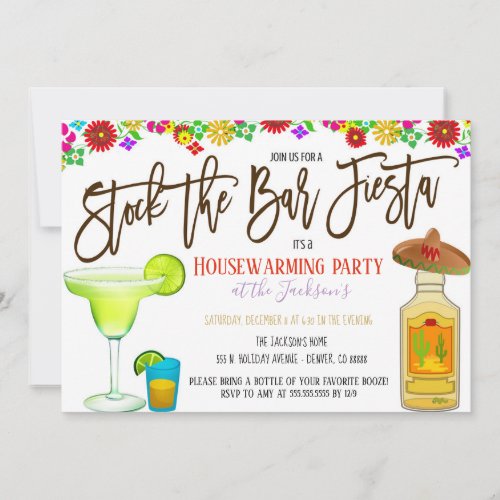 Stock the Bar Fiesta Invitation