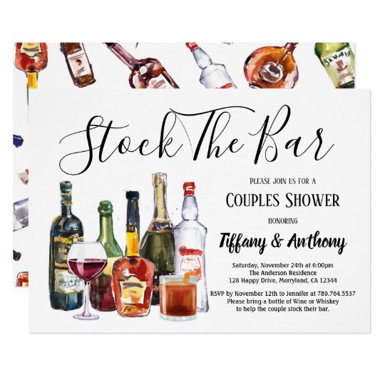 Stock The Bar Invitation Housewarming Invitation | Zazzle.com