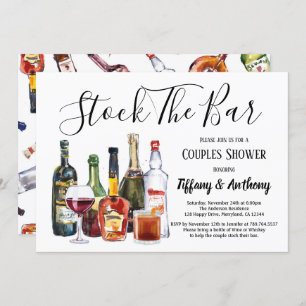 Stock The Bar Invitation Housewarming Invitation