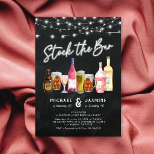Stock the Bar Joint Birthday Invitation