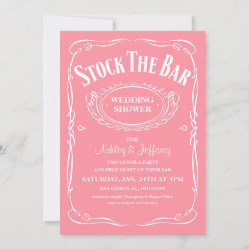 Stock the Bar Party Invitations