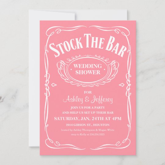 Stock the Bar Party Invitations