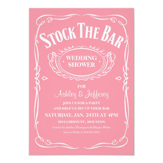 Stock the Bar Party Invitations | Zazzle
