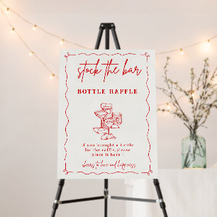 Stock the Bar Party, Stock The Bar Sign, Couples Foam Board