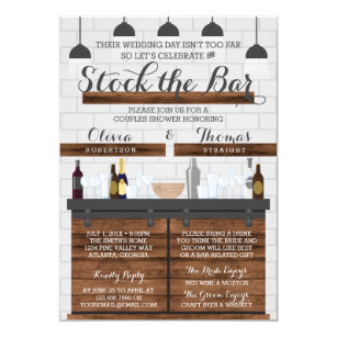 Stock The Bar Invitations Zazzle