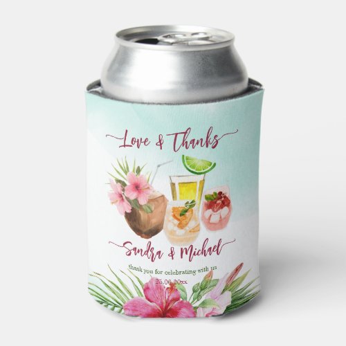 Stock the bar tropical summer couples thank you can cooler