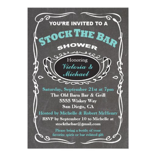 Bar Shower Invitations 8