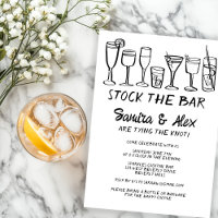 Stock the Bar Whimsical Cocktail Drinks Engagement