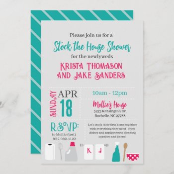 Stock The House Shower Invitation by modernmaryella at Zazzle