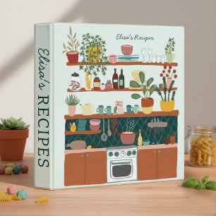 STOCK THE KITCHEN Bridal Shower CUSTOM Cute 3 Ring Binder