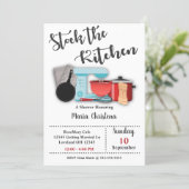 Stock The Kitchen Bridal Shower Invitation (Standing Front)