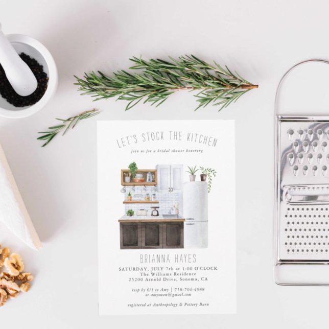 Stock the Kitchen Bridal Shower Invitation (Creator Uploaded)