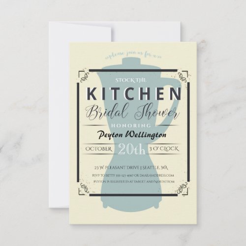 Stock the Kitchen Bridal Shower Invitation