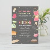 Stock the Kitchen Bridal Shower Invitation Cooking (Standing Front)