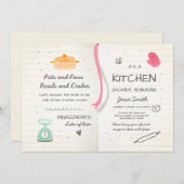 Stock the Kitchen Bridal Shower Invitation Cooking (Front/Back)