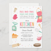 Stock the Kitchen Bridal Shower Invitation Cooking (Front/Back)