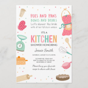Stock the Kitchen Bridal Shower Invitation Cooking