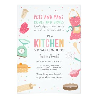 Stock the Kitchen Bridal Shower Invitation Cooking
