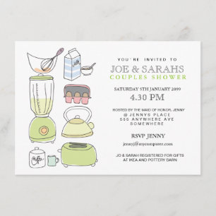 Stock the Kitchen Couples Shower Party Invite