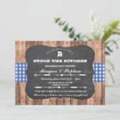 Stock The Kitchen Engagement Party Couples Shower Invitation (Standing Front)