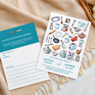 Stock the Kitchen Modern Couples Wedding Shower Invitation