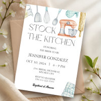 Stock the Kitchen Pantry Cooking Bridal Shower