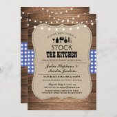 Stock The Kitchen Party Engagement Shower Invite (Front/Back)