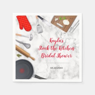 Stock the Kitchen Shower Party Napkins