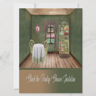 Stock the Pantry Shower Invitation. Cozy Room Invitation