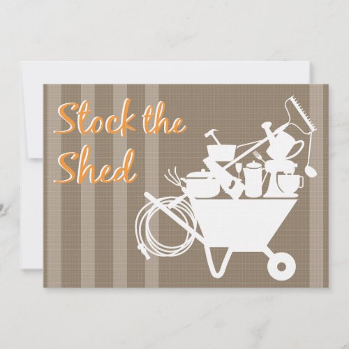 Stock the Shed | Wedding Shower Invitation