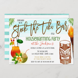 Stock the Tiki Bar Invitation