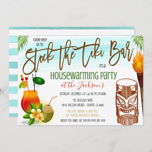 Stock the Tiki Bar Invitation